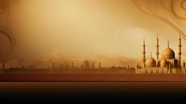 Home Ai Generated An Extravagant Brown And Gold Background With Intricate Geometric Designs Free Photo